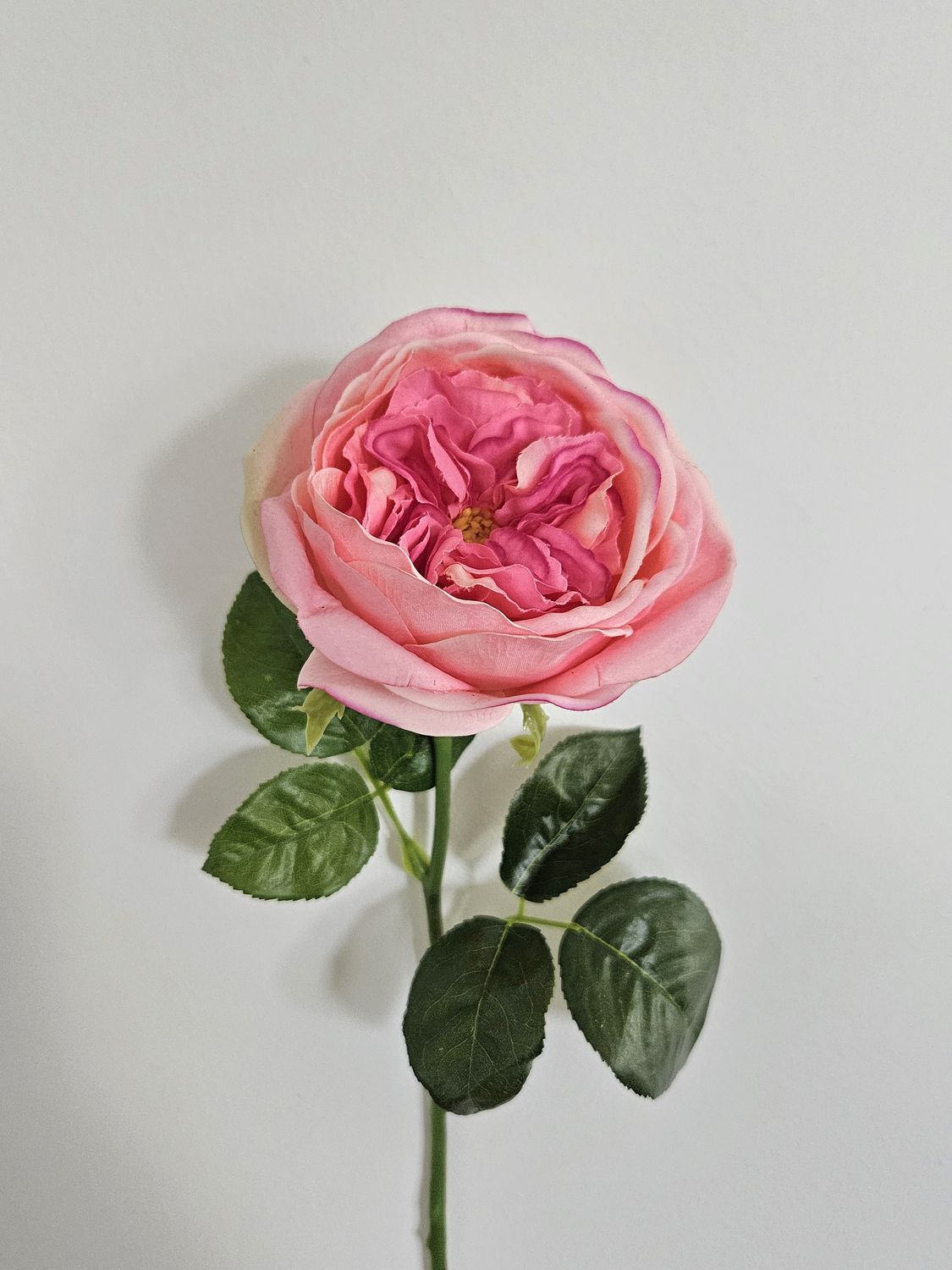 Unechte französische Rose, 48 cm, Real Touch Soft, rosa