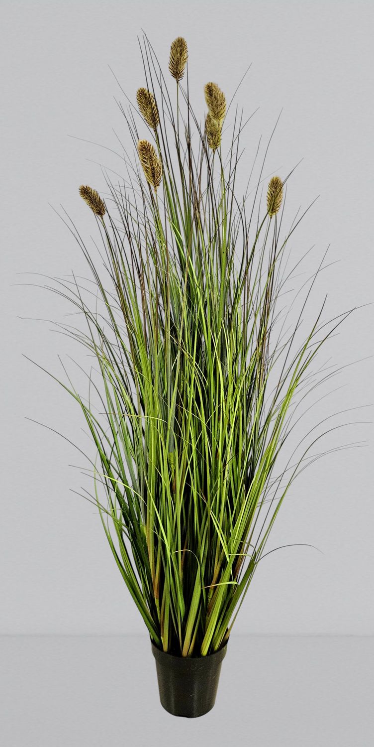 Künstliches Japangras, getopft, 150 cm, grün-rosa