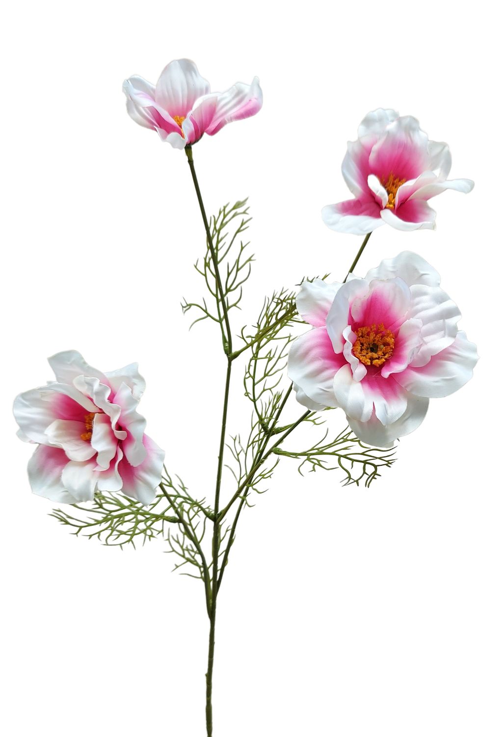 Cosmea artificiale, 76 cm, rosa-bianco