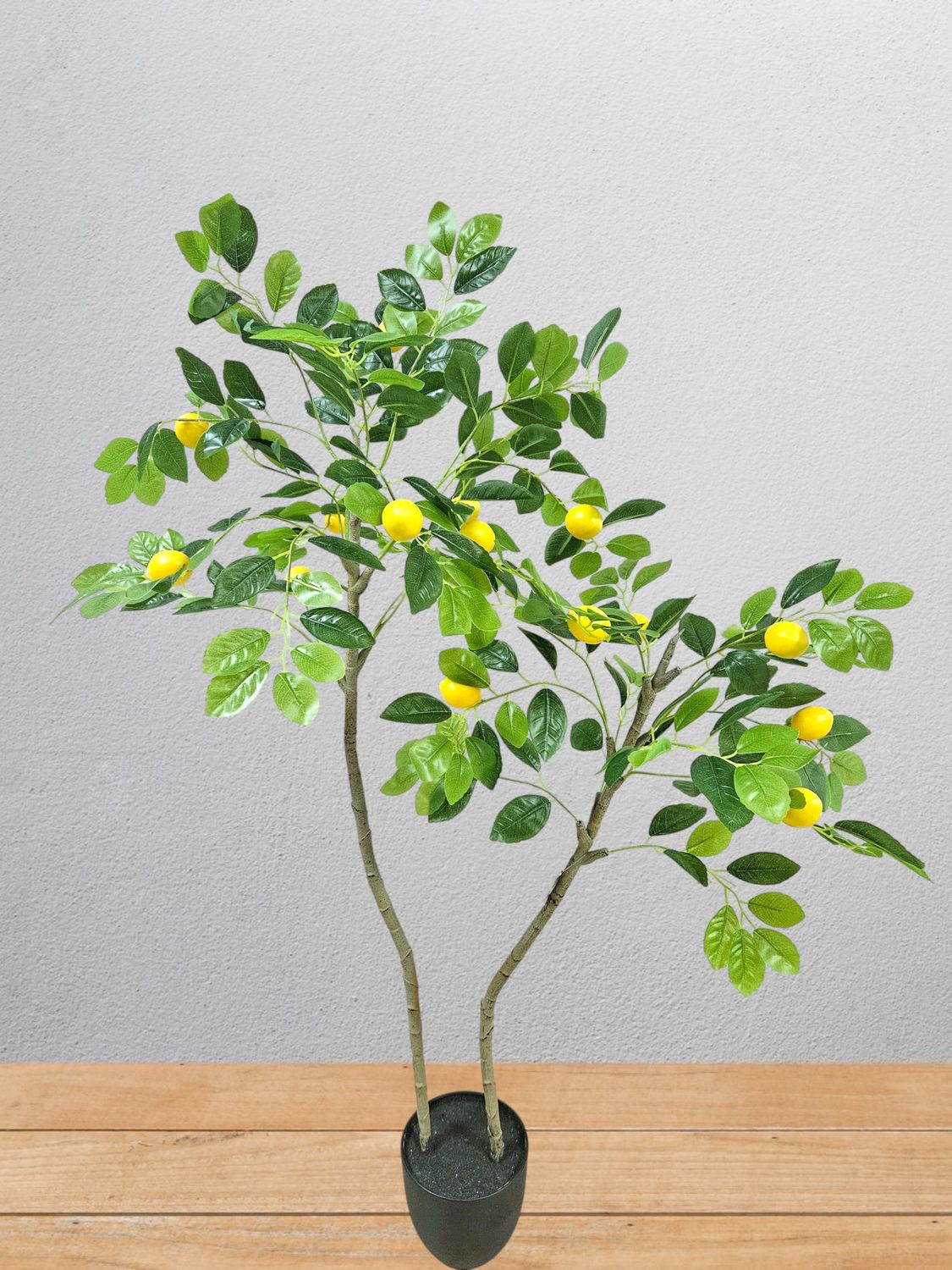 Unechter Zitronenbaum, getopft, 120 cm, grün-gelb