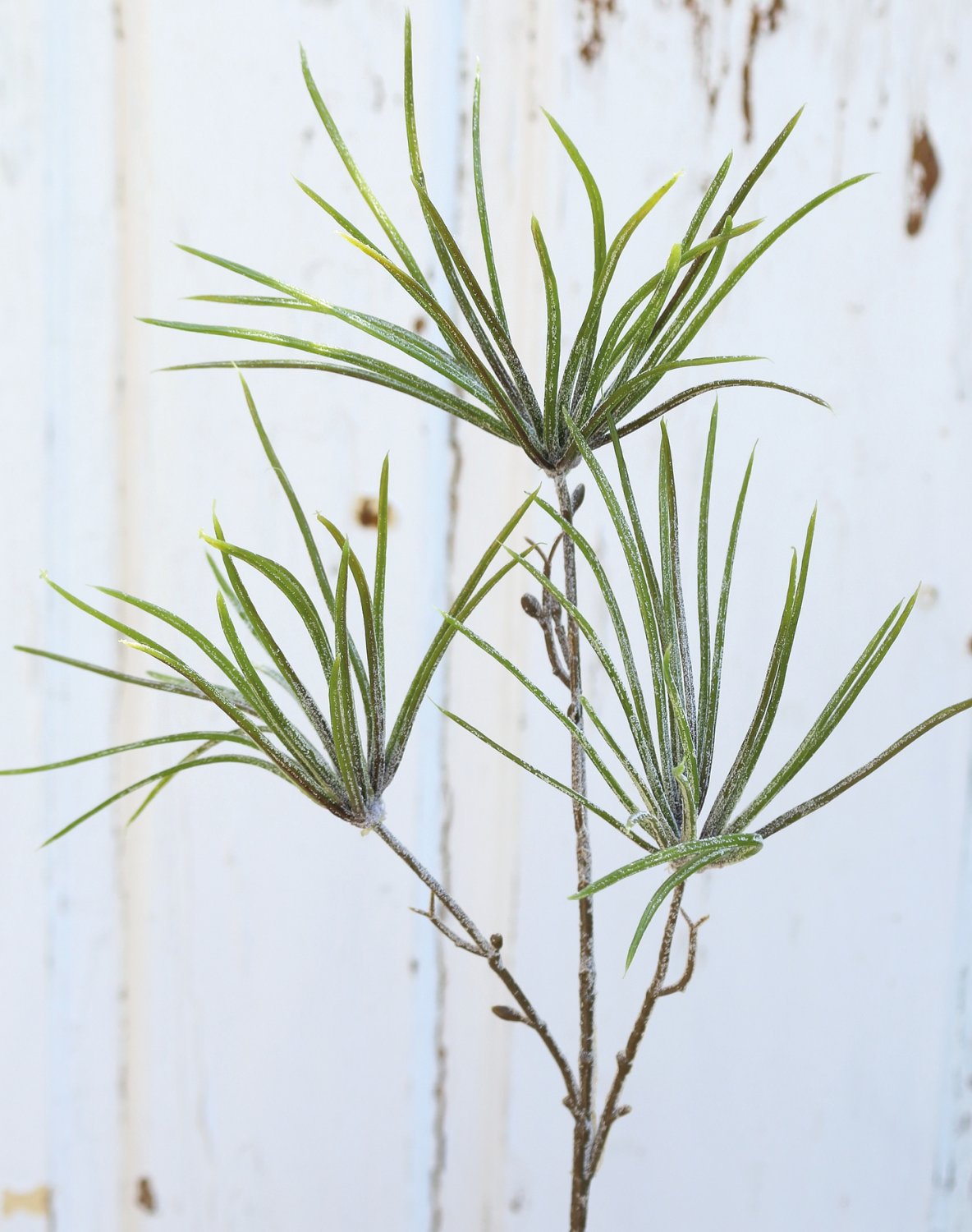 Fake pine branch, 50 cm, green-grey