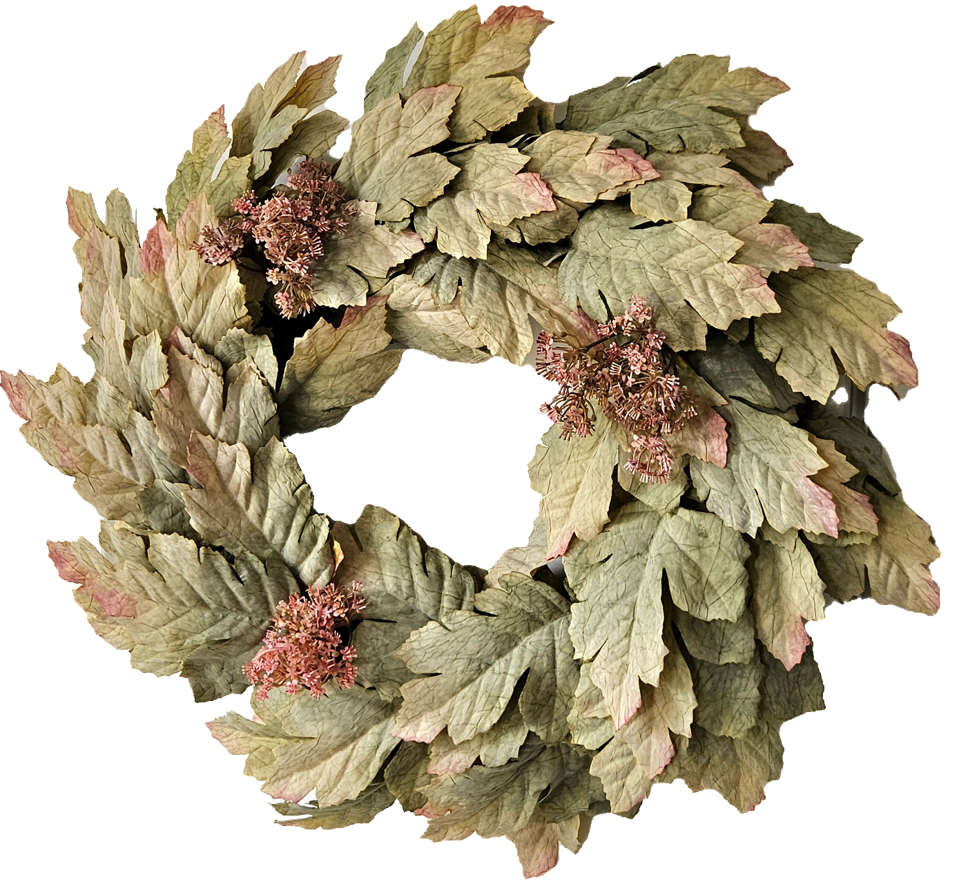 Künstlicher Herbstkranz, Ø 50 cm, grün