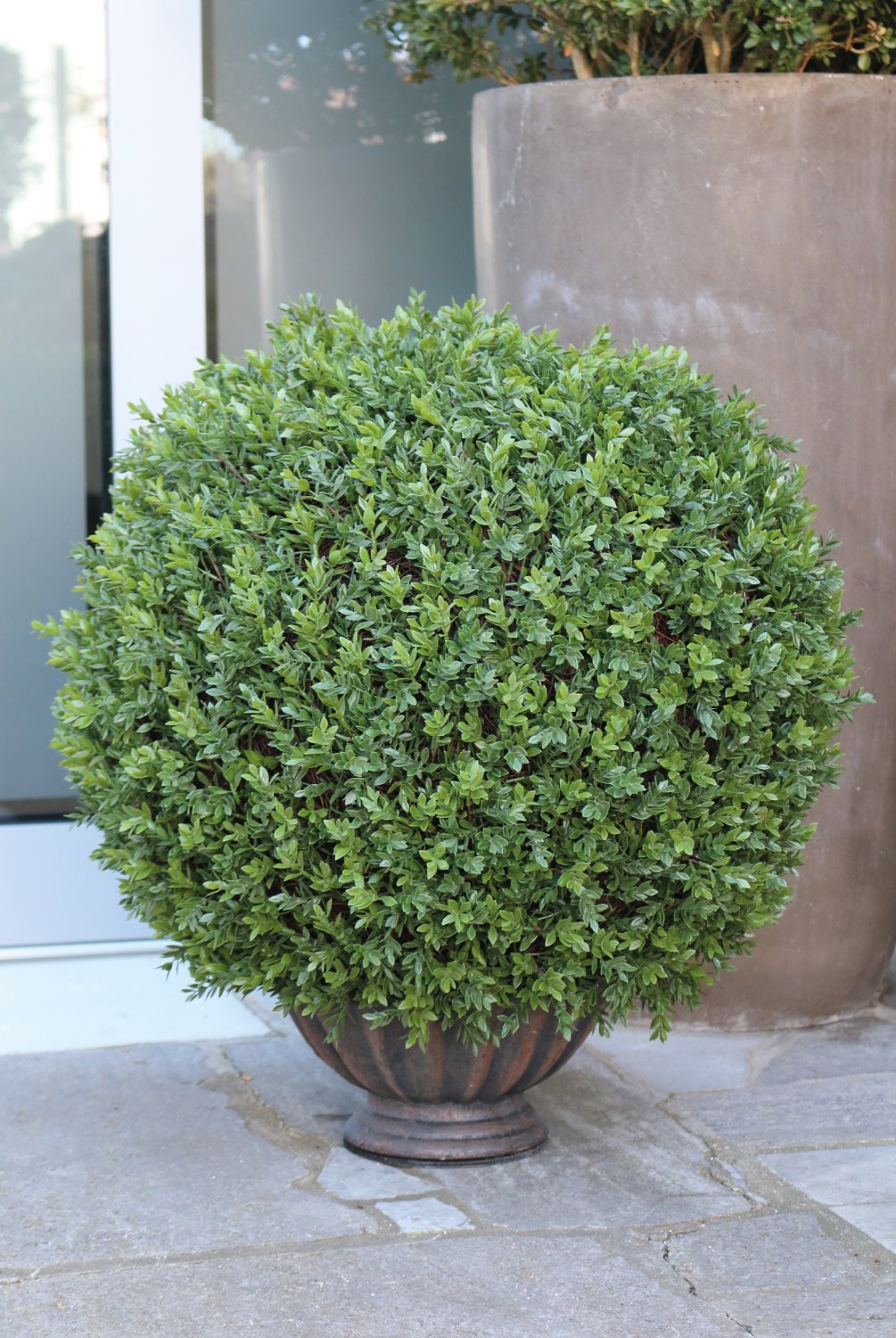 grün getopft, Künstliche 60 Buchsbaumkugel cm, Kunststoff, aus