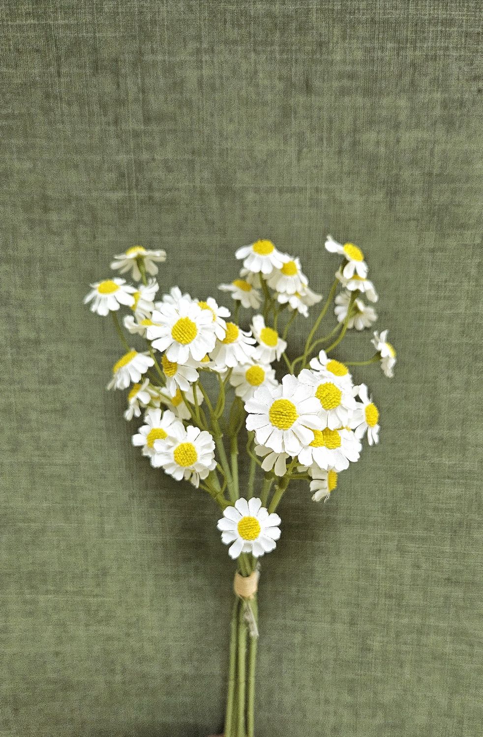 Künstliche Wiesenkamille im Bund, 34 cm, weiß