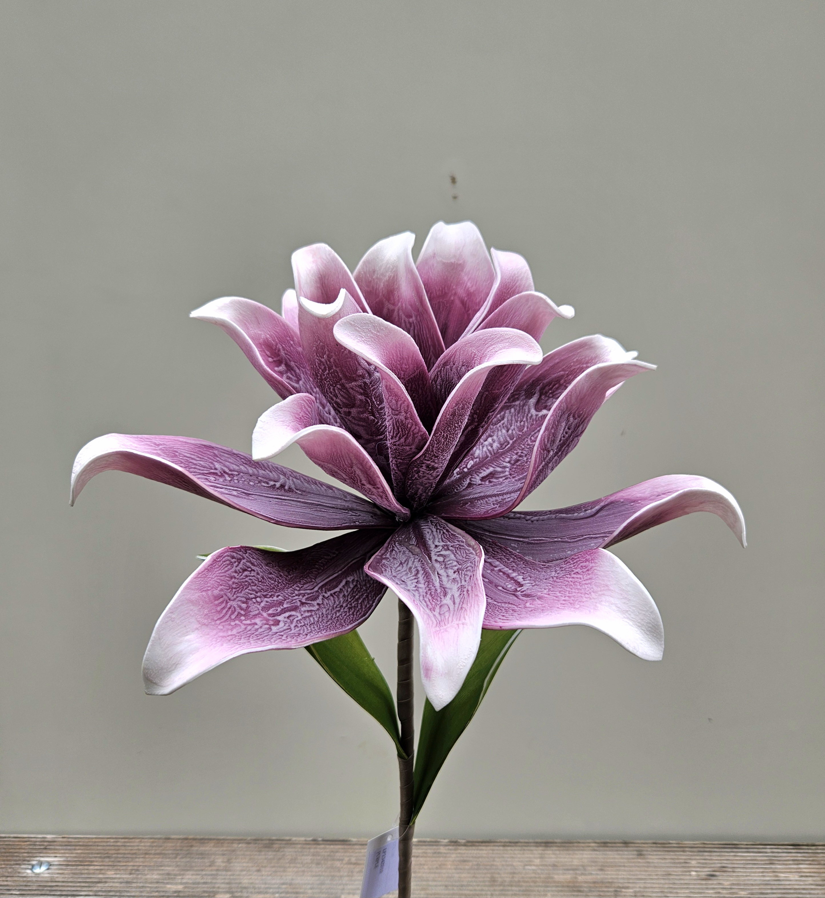 Deko Softflower 'Kamelie', 80 cm, antik-rosa