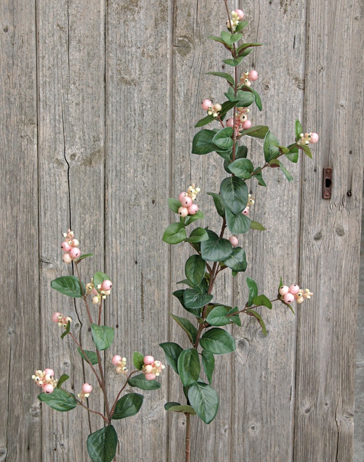 Faux snowberry stem, 96 cm, pink