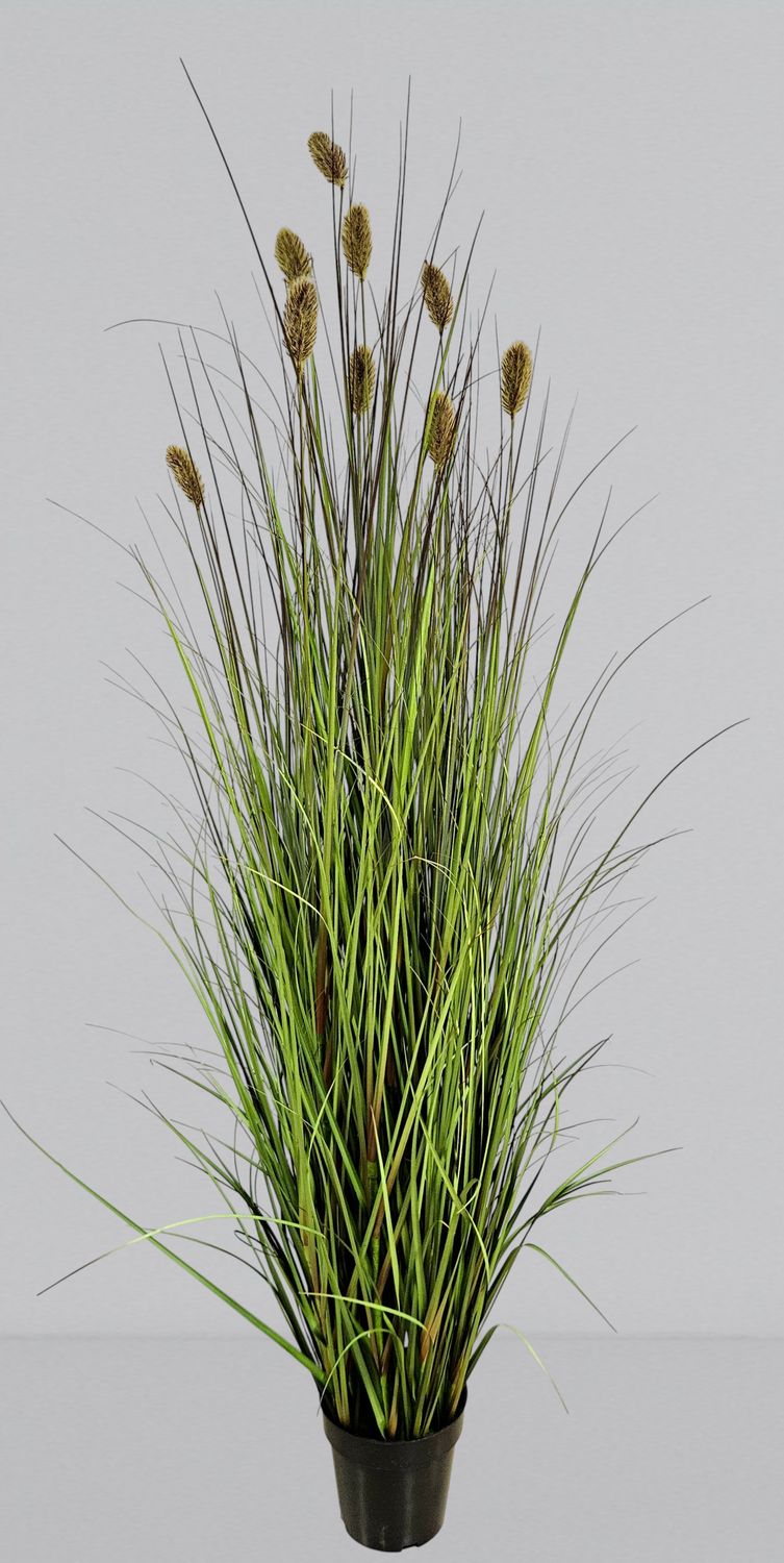 Künstliches Japangras, getopft, 180 cm, grün-rosa