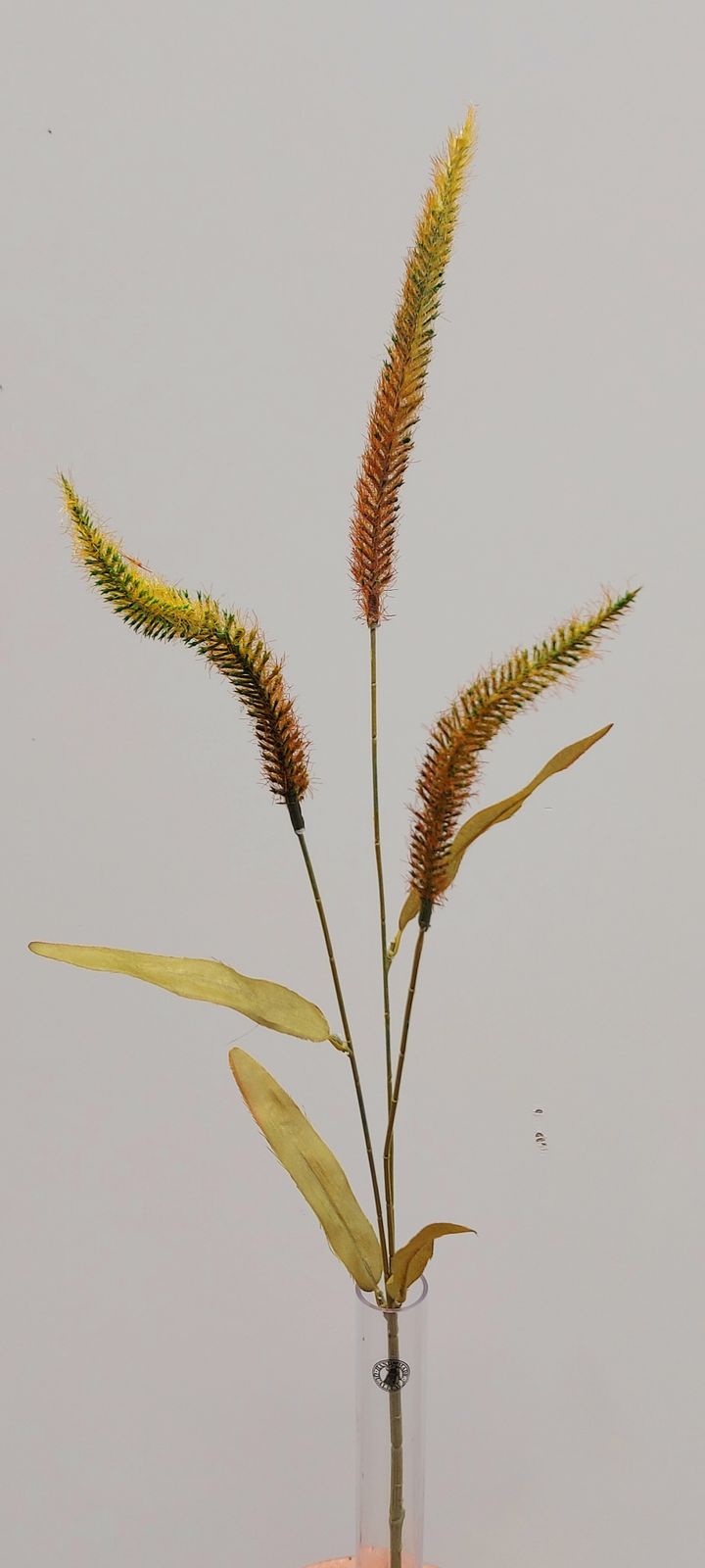 Künstliche Liriope, 3-fach, 74 cm, grün-braun