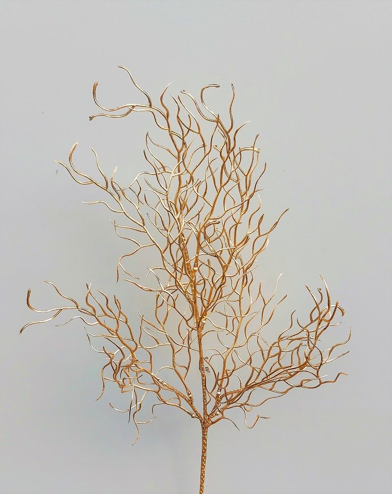 Artificial birch branch, 94 cm, gold