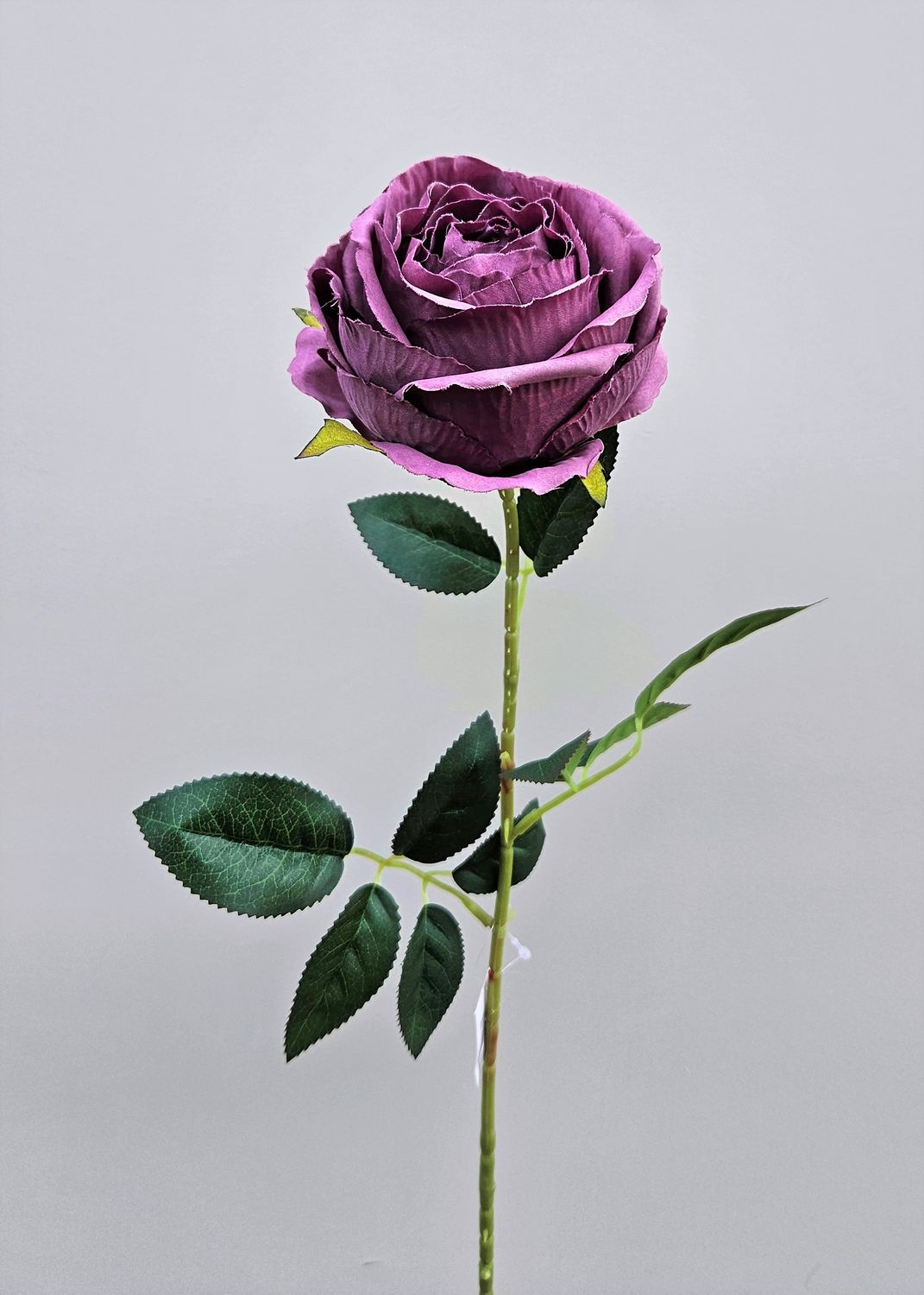 Artificial rose, 60 cm, Ø 10 cm, light violet-dark violet