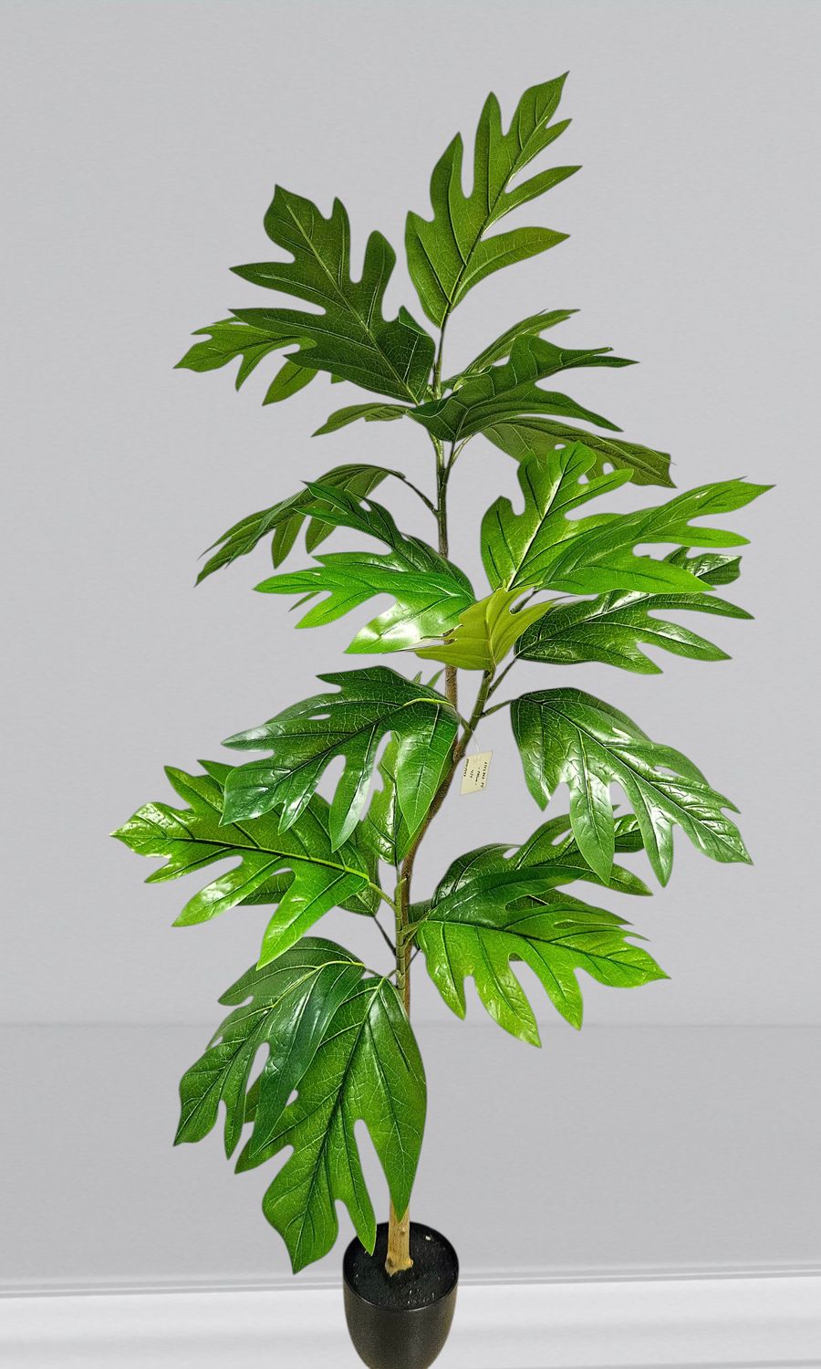 Künstlicher Brotfruchtbaum, Stecksystem, 24 Blätter, 190 cm, grün