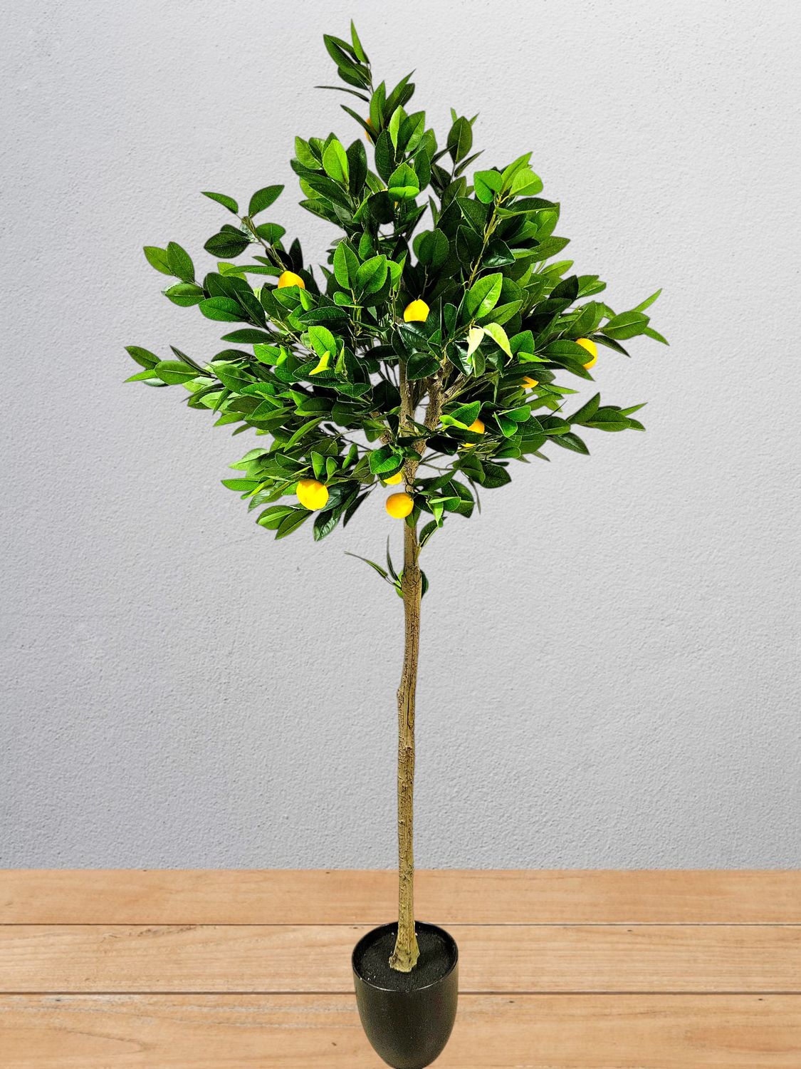 Unechter Zitronenbaum, getopft, Kugel, 140 cm, grün-gelb